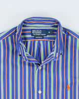 Vintage Y2K 00s Polo Ralph Lauren Striped Custom Fit Long Sleeve Shirt - M