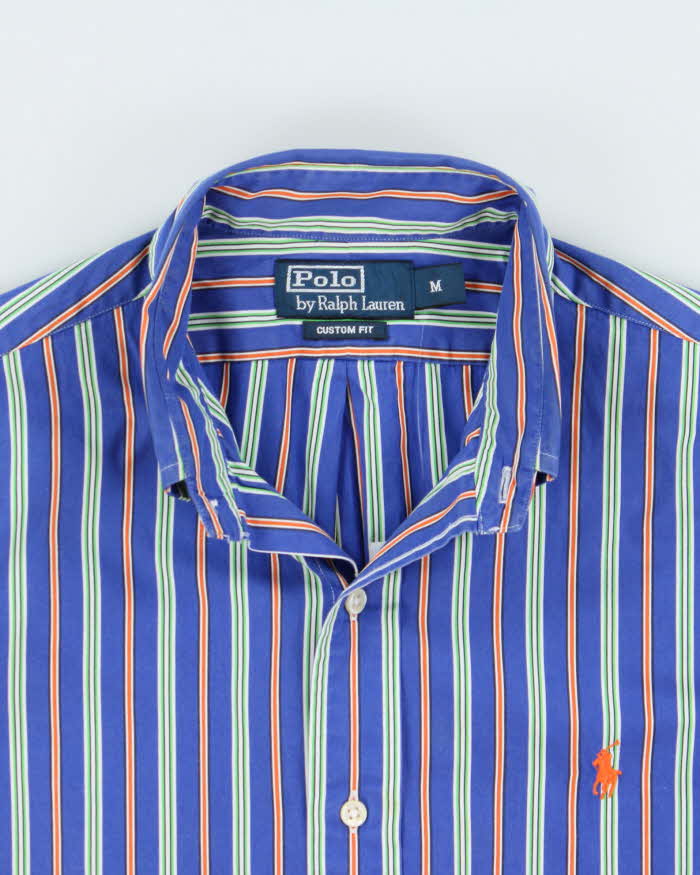 Vintage Y2K 00s Polo Ralph Lauren Striped Custom Fit Long Sleeve Shirt - M
