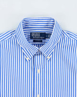 Vintage Polo Ralph Lauren Striped Custom Fit Long Sleeve Shirt - L