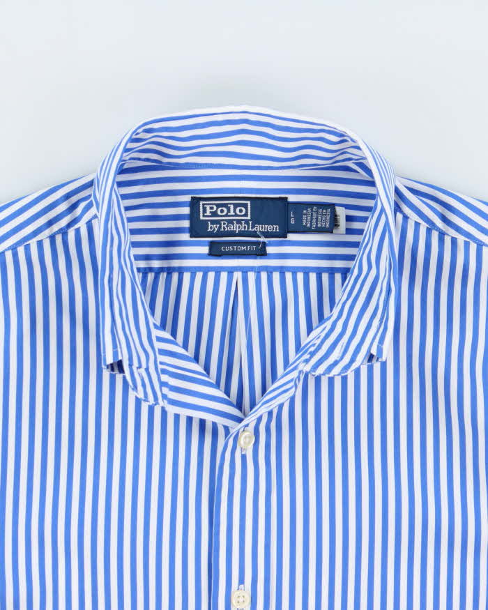 Vintage Polo Ralph Lauren Striped Custom Fit Long Sleeve Shirt - L