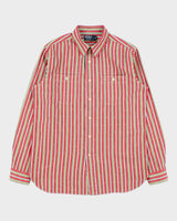 Vintage Y2K 00s Polo Ralph Lauren Navajo Striped Long Sleeve Western Shirt - M