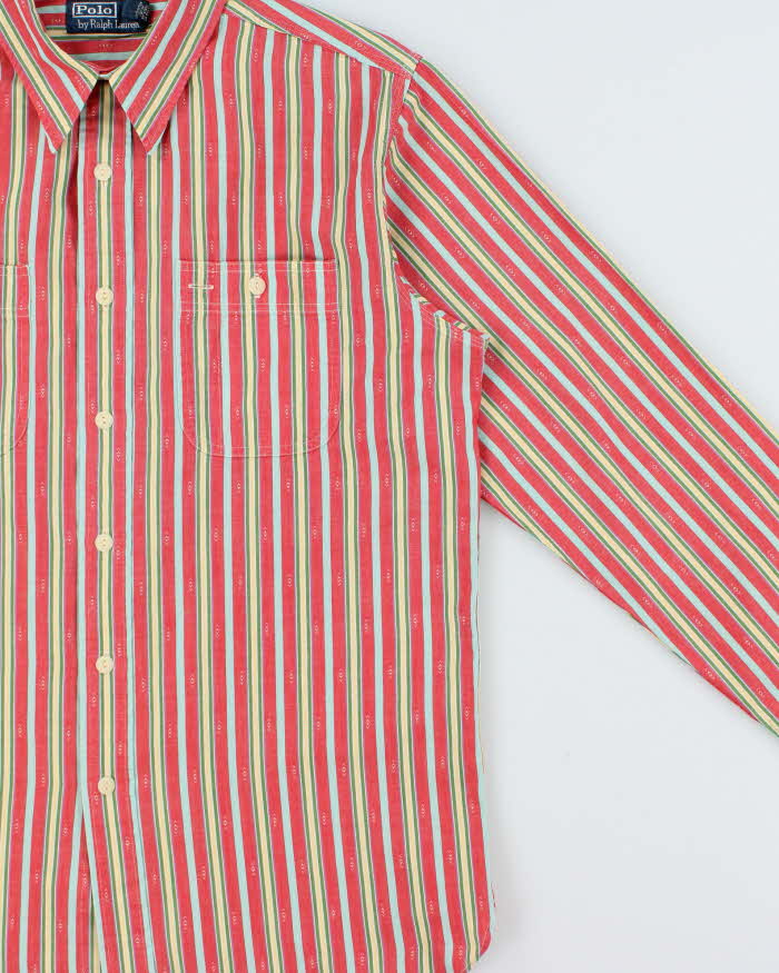 Vintage Y2K 00s Polo Ralph Lauren Navajo Striped Long Sleeve Western Shirt - M