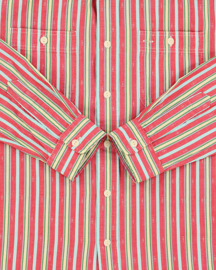 Vintage Y2K 00s Polo Ralph Lauren Navajo Striped Long Sleeve Western Shirt - M