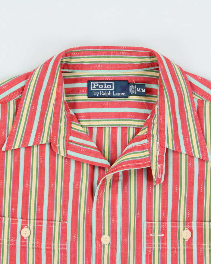 Vintage Y2K 00s Polo Ralph Lauren Navajo Striped Long Sleeve Western Shirt - M