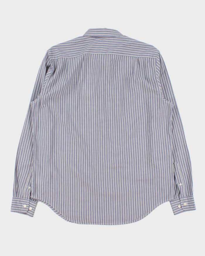 Vintage Lacoste Striped Classic Croc Regular Fit Long Sleeve Shirt - L