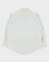 Vintage 1970s Baymart Hudson's Bay Company Windowpane Check Perma Press Long Sleeve Shirt - L