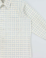 Vintage 1970s Baymart Hudson's Bay Company Windowpane Check Perma Press Long Sleeve Shirt - L