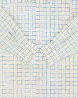 Vintage 1970s Baymart Hudson's Bay Company Windowpane Check Perma Press Long Sleeve Shirt - L