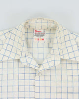 Vintage 1970s Baymart Hudson's Bay Company Windowpane Check Perma Press Long Sleeve Shirt - L