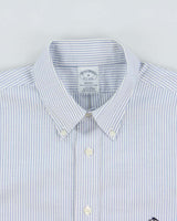 Vintage Brooks Brothers Classic Regent Striped Supima Long Sleeve Oxford Shirt - M
