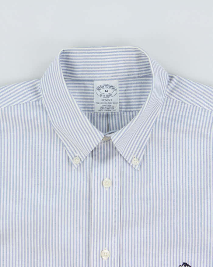 Vintage Brooks Brothers Classic Regent Striped Supima Long Sleeve Oxford Shirt - M