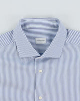Vintage Ermenegildo Zegna Striped Regular Fit Long Sleeve Shirt - XXL