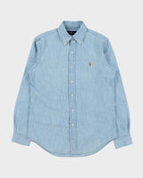 Vintage Polo Ralph Lauren Chambray Denim Long Sleeve Shirt - S