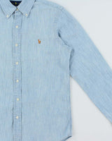 Vintage Polo Ralph Lauren Chambray Denim Long Sleeve Shirt - S