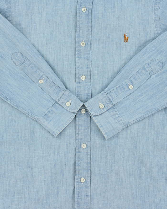 Vintage Polo Ralph Lauren Chambray Denim Long Sleeve Shirt - S