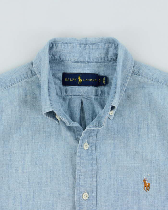 Vintage Polo Ralph Lauren Chambray Denim Long Sleeve Shirt - S