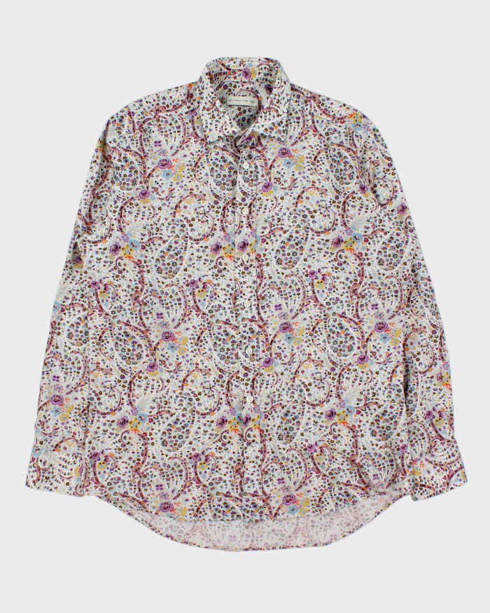 Vintage Etro Classic Paisley Soft Cotton Long Sleeve Shirt - L