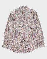 Vintage Etro Classic Paisley Soft Cotton Long Sleeve Shirt - L