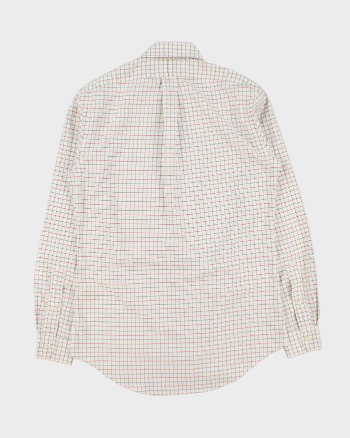 Vintage Y2K 00s Ralph Lauren Windowpane Check Custom Fit Long Sleeve Shirt - S