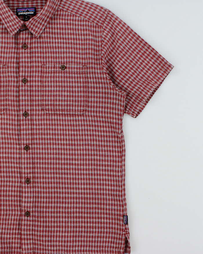 Vintage Patagonia Plaid Organic Hemp Blend Short Sleeve Shirt - M