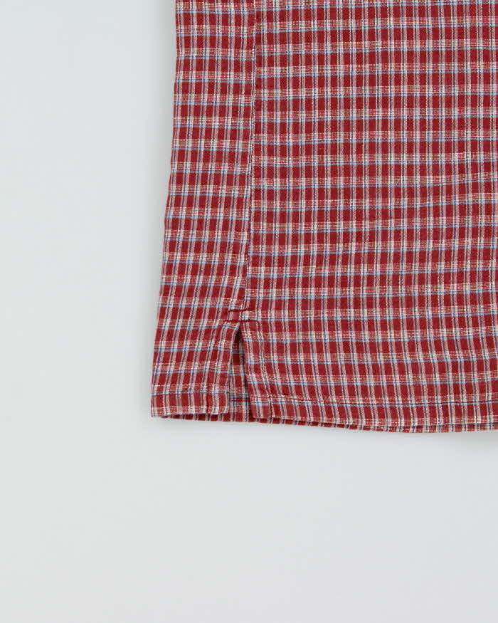 Vintage Patagonia Plaid Organic Hemp Blend Short Sleeve Shirt - M