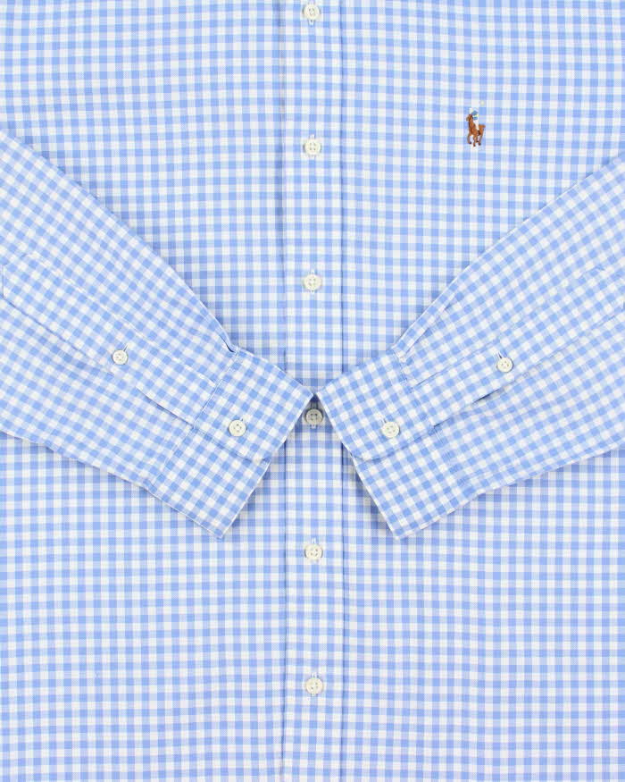 Vintage Y2K 00s Ralph Lauren Gingham Custom Fit Long Sleeve Oxford Shirt - L