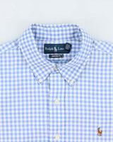Vintage Y2K 00s Ralph Lauren Gingham Custom Fit Long Sleeve Oxford Shirt - L