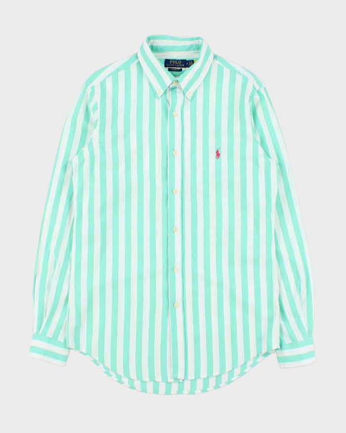 Vintage Polo Ralph Lauren Striped Custom Fit Long Sleeve Summer Shirt - M