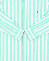 Vintage Polo Ralph Lauren Striped Custom Fit Long Sleeve Summer Shirt - M