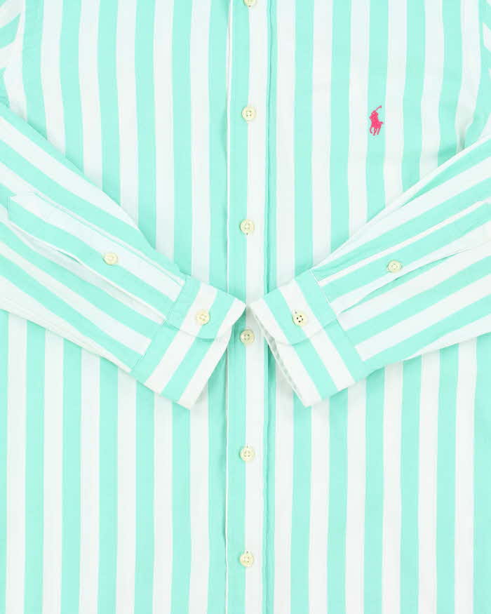 Vintage Polo Ralph Lauren Striped Custom Fit Long Sleeve Summer Shirt - M
