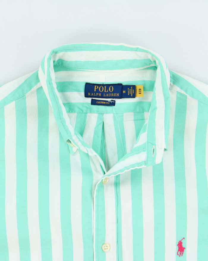 Vintage Polo Ralph Lauren Striped Custom Fit Long Sleeve Summer Shirt - M