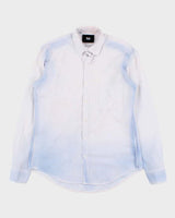 Vintage Y2K 00s D&amp;G Dolce &amp; Gabbana Gradient Dyed Striped Long Sleeve Shirt - M