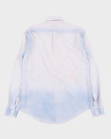 Vintage Y2K 00s D&amp;G Dolce &amp; Gabbana Gradient Dyed Striped Long Sleeve Shirt - M