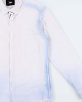 Vintage Y2K 00s D&amp;G Dolce &amp; Gabbana Gradient Dyed Striped Long Sleeve Shirt - M