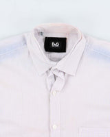 Vintage Y2K 00s D&amp;G Dolce &amp; Gabbana Gradient Dyed Striped Long Sleeve Shirt - M