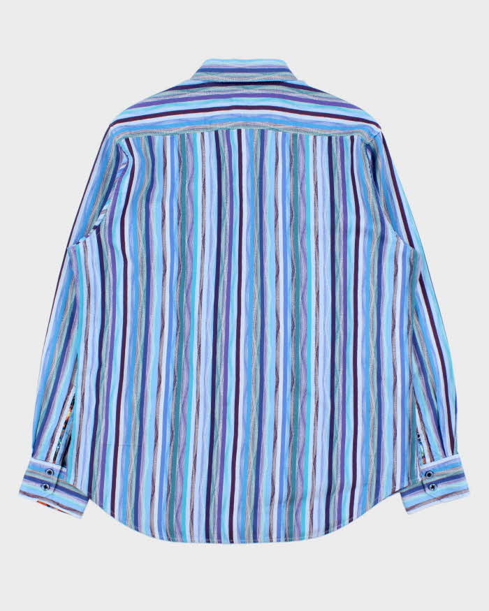 Vintage Y2K 00s Robert Graham Pattern Striped Classic Fit Long Sleeve Shirt - XL