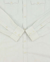 Vintage Y2K 00s Diesel Sage Green Striped Long Sleeve Western Shirt - XL