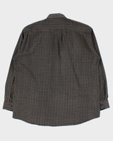 Vintage 1990s Christian Dior Heavyweight Check Long Sleeve Flannel Shirt - L