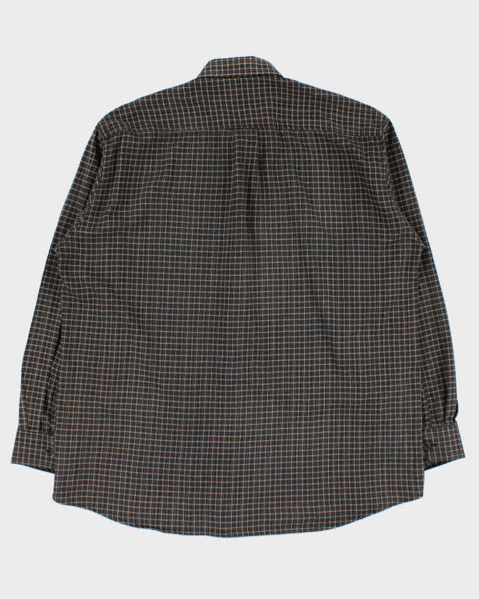 Vintage 1990s Christian Dior Heavyweight Check Long Sleeve Flannel Shirt - L
