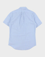 Vintage Ralph Lauren Striped Seer Sucker Slim Fit Short Sleeve Shirt - M