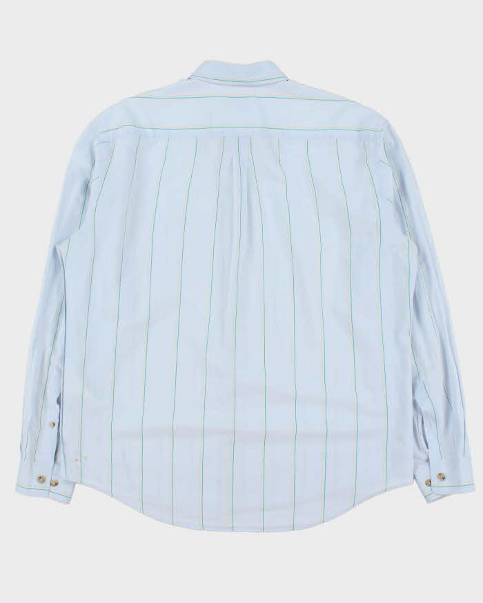 Vintage Acne Studios Pale Blue Striped Long Sleeve Shirt - XXL