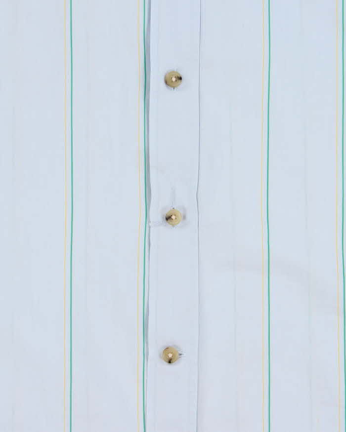 Vintage Acne Studios Pale Blue Striped Long Sleeve Shirt - XXL