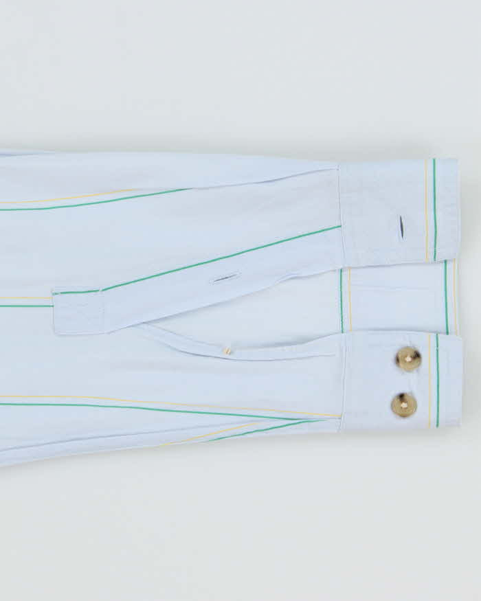 Vintage Acne Studios Pale Blue Striped Long Sleeve Shirt - XXL