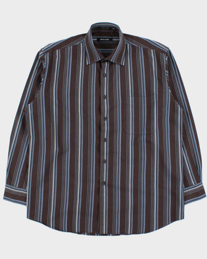 Vintage 1990s Pierre Cardin Stripe Long Sleeve Shirt - XXL