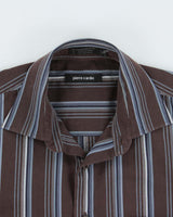 Vintage 1990s Pierre Cardin Stripe Long Sleeve Shirt - XXL