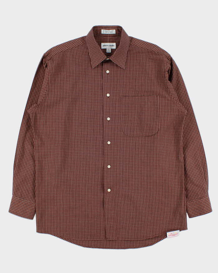 Vintage Pierre Cardin Checked Long Sleeve Shirt - L
