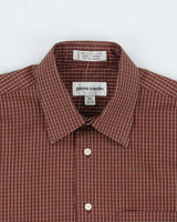 Vintage Pierre Cardin Checked Long Sleeve Shirt - L