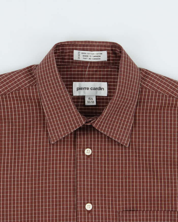Vintage Pierre Cardin Checked Long Sleeve Shirt - L