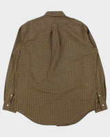 Vintage 1990s Ralph Lauren Oversized Checked Long Sleeve Shirt - L