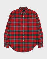 Vintage 1990s Ralph Lauren Classic Fit Checked Long Sleeve Shirt - S